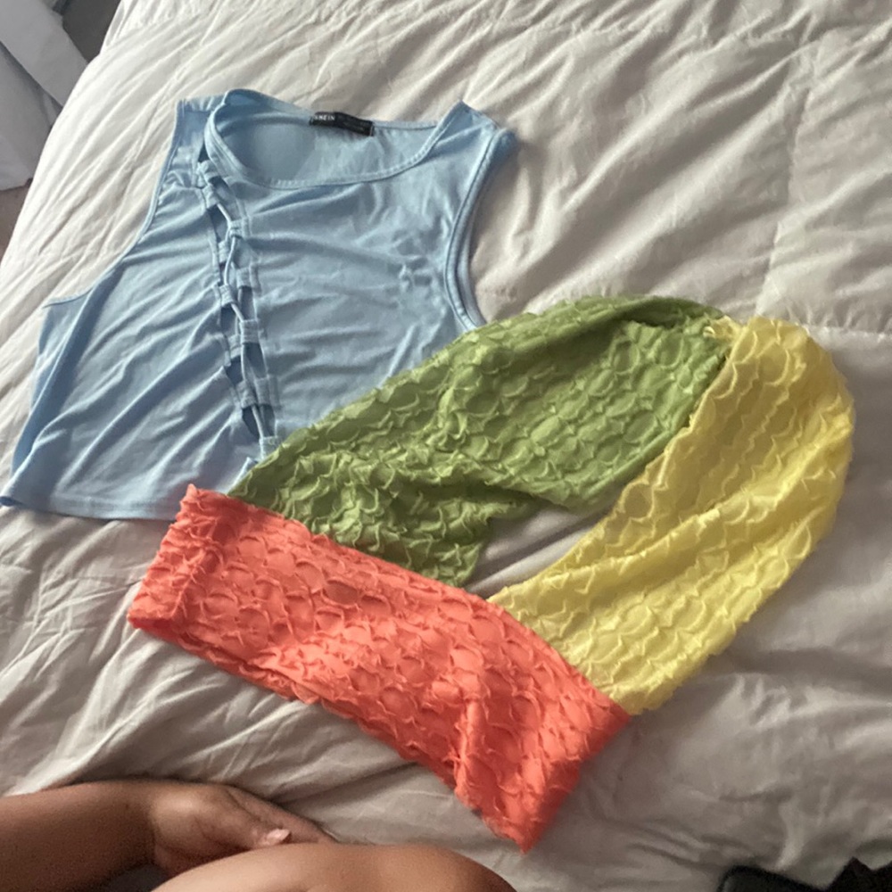 two shirt bundle from shein both size large